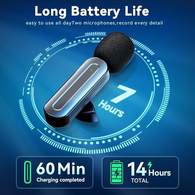 3 in 1 Wireless Lavalier Microphones for iPhone,Android,USB-C,Camera,Built-in Reduction ChipNoise,Plug-Play, 2.4G Ultra-Low Delay Mini Microphone for Interview/tiktok/Vlog/YouTube(3 MIC)